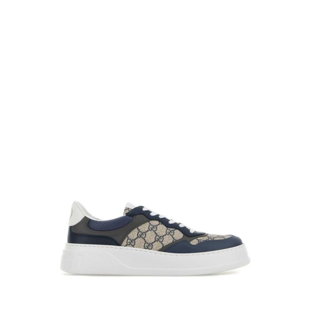 Gucci Men Multicolor Gg Canvas And Leather Sneakers